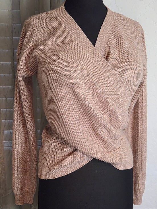 Source Unknown Sweaters - Women's Dusty Rose Wrap Sweater #0299